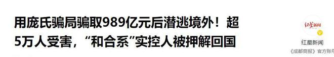 威九·国际(中国)官方网站又一大佬跑路被抓！诈骗达到989亿超5万人受骗投资者血(图15)